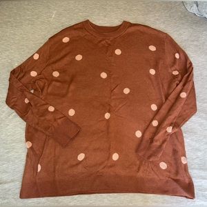 Cozy Ava & Viv Polka Dot Sweater- Size 3X